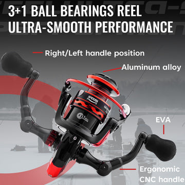 3+1 ball bearings with CNC handle for smooth performance