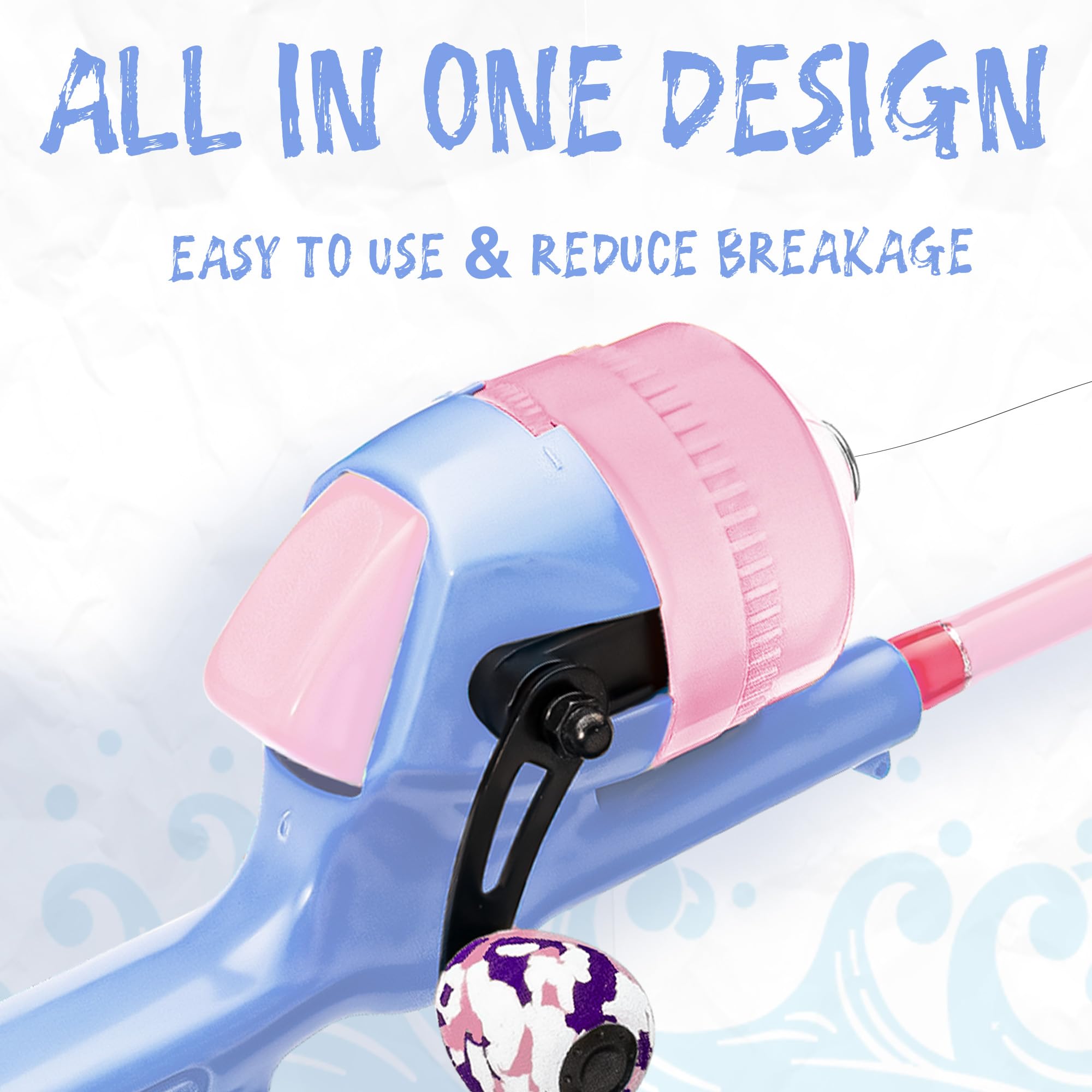 WIDDEN Kids Fishing Pole collapsible design for quick setup and storage
