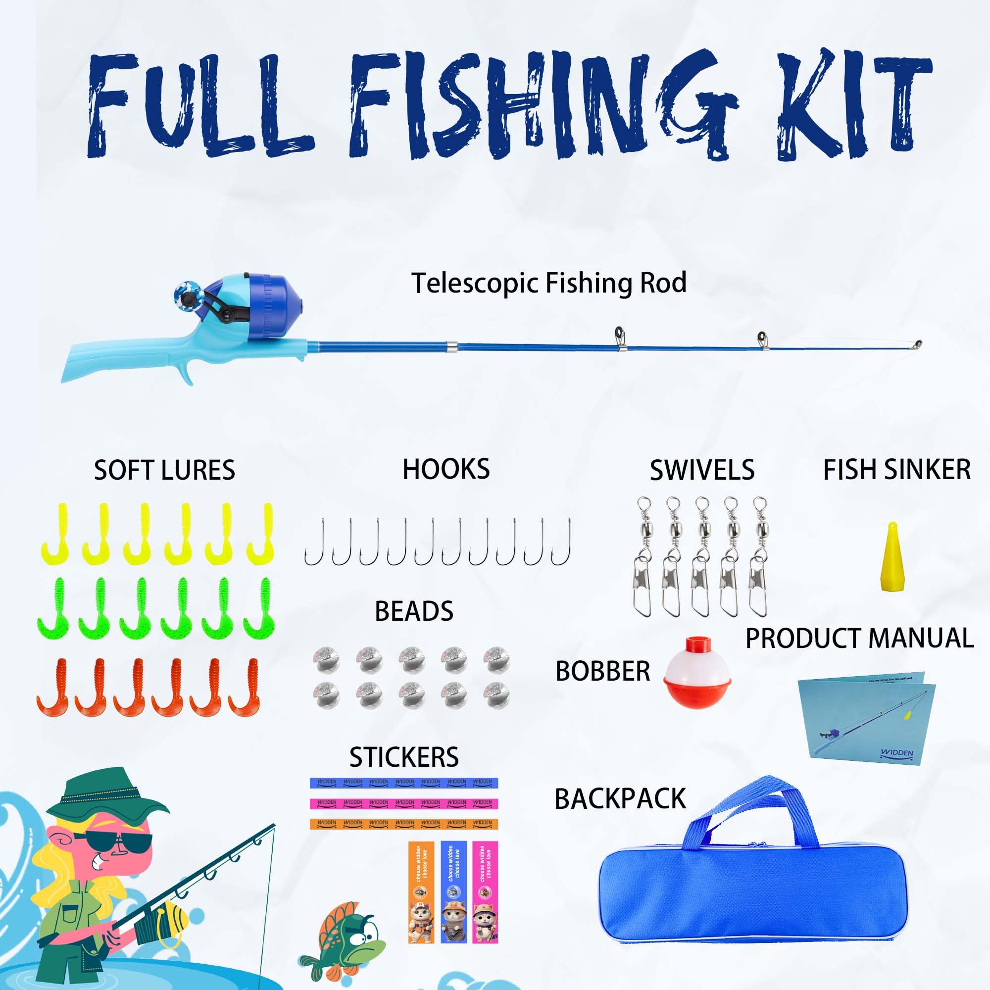 WIDDEN durable rod with stainless steel guides withstands casual play.