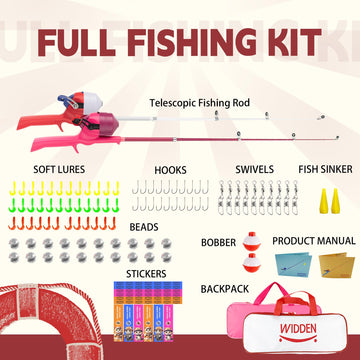 WIDDEN light-weight four-layer fiberglass construction for safe flexible fishing