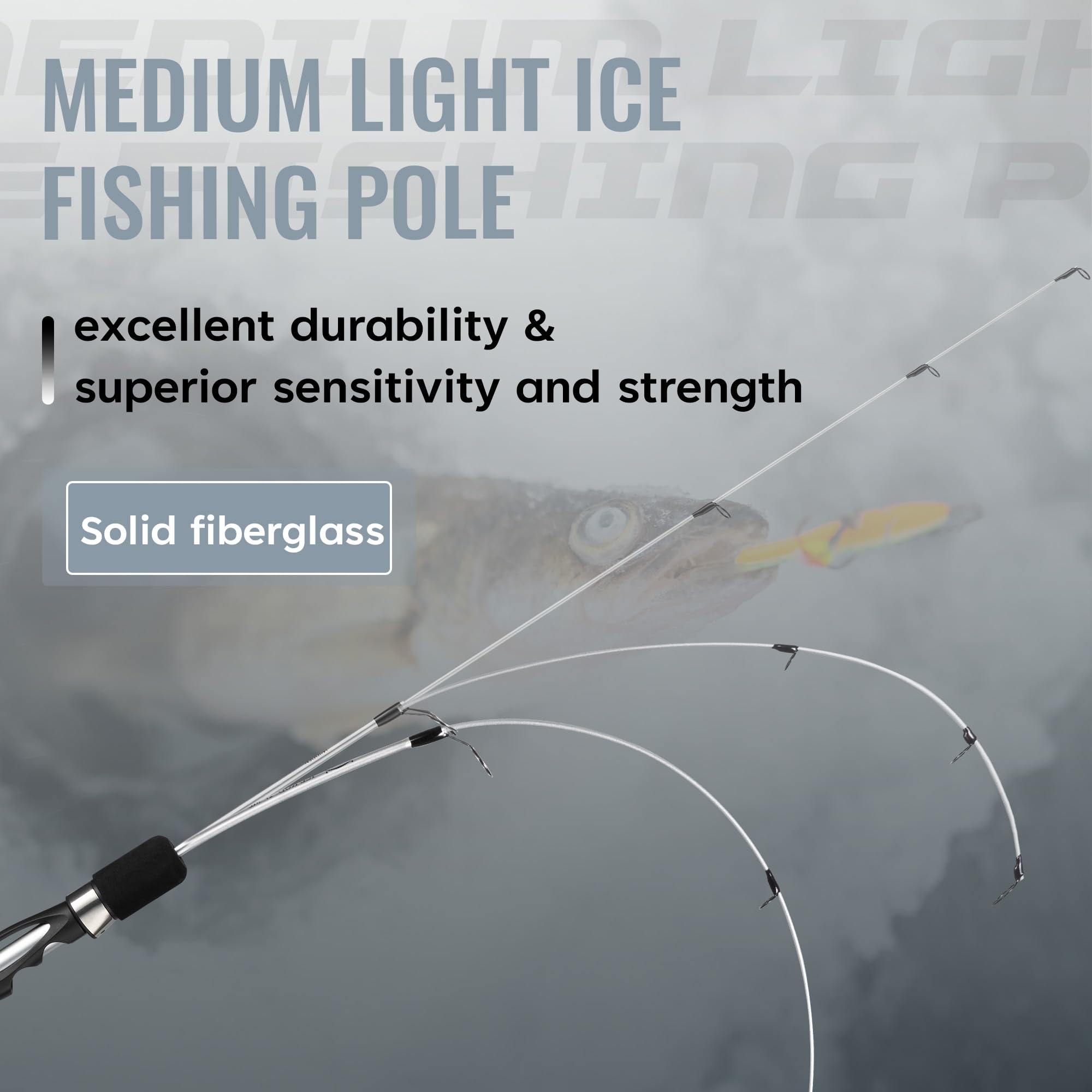 WIDDEN light aluminum reel body shows cold-condition durability and smooth operation.