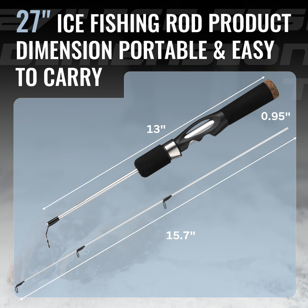 WIDDEN solid fiberglass rod tip close-up highlighting bite sensitivity.