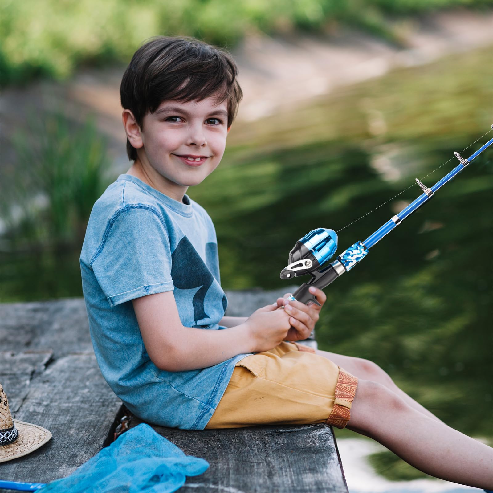 WIDDEN youth fishing pole gift pack ideal for birthdays