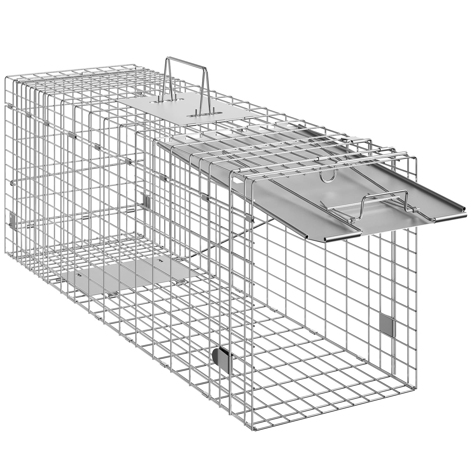 Trap suitable for cats, raccoons, rabbits, groundhogs and opossums