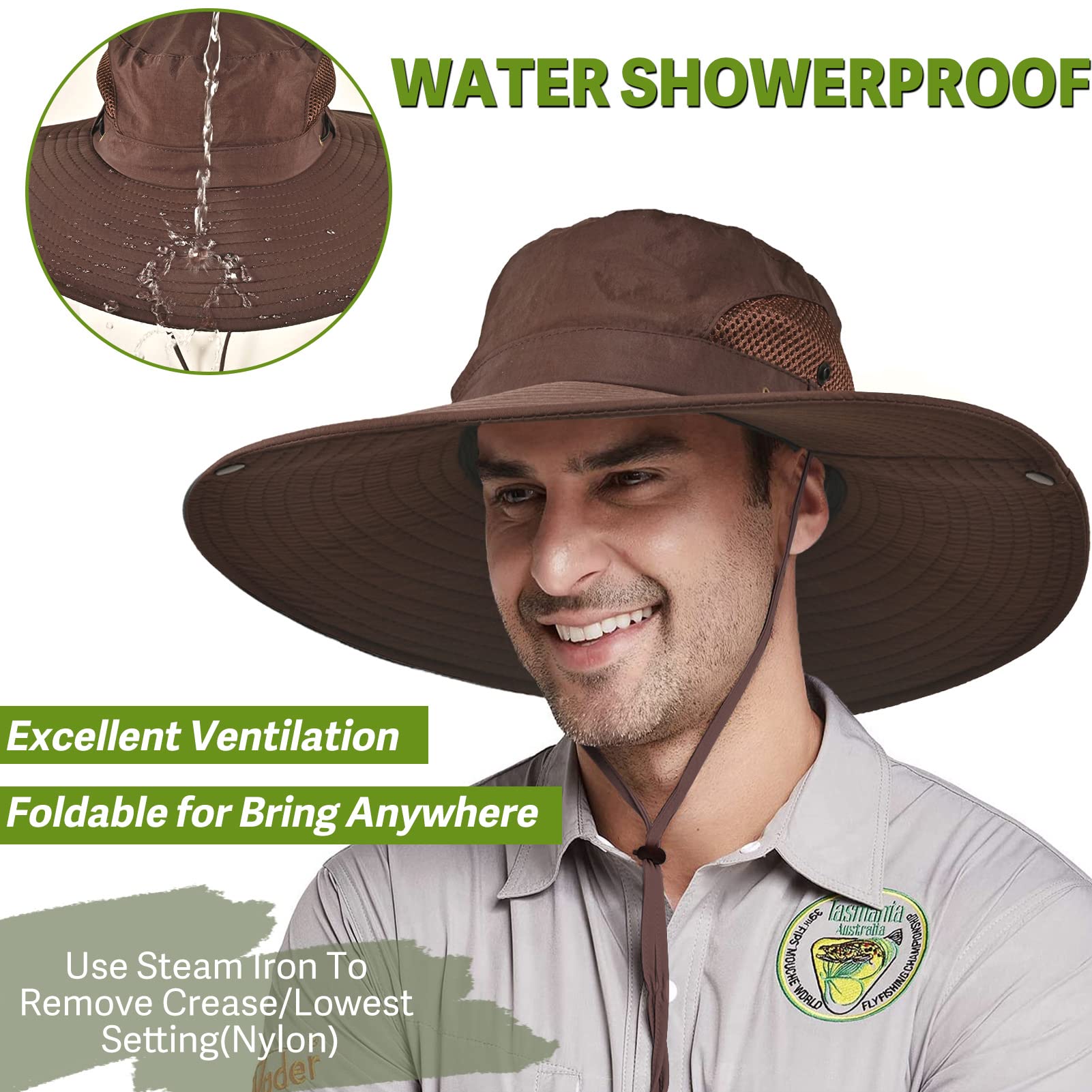 Adjustable rear drawstring for unisex fit