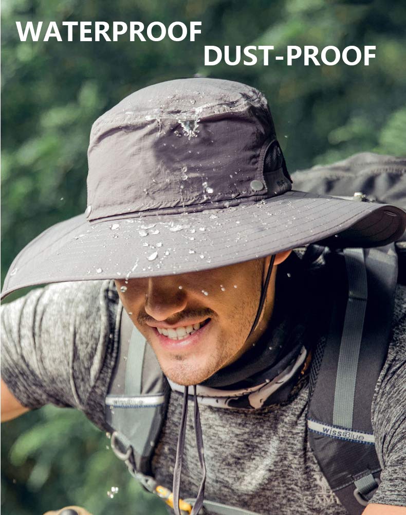 Adjustable one-size-fits-all sun hat strap detail
