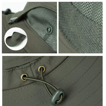 Packable design showing foldable brim and portability
