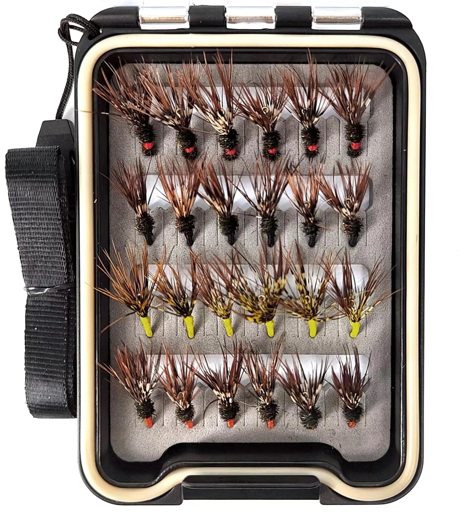 Wifreo 24-piece Tenkara flies set with four different patterns