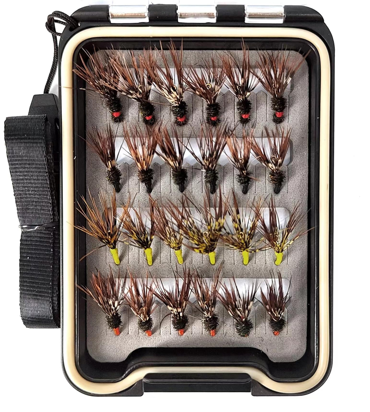 Wifreo 24-piece Tenkara flies set with four different patterns
