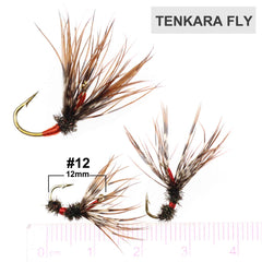 Six flies per pattern arranged for easy selection