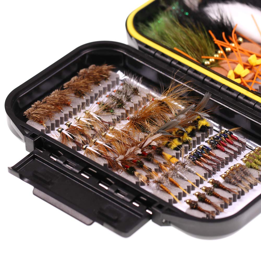 Foam beetle indicator included for dry fly rigs