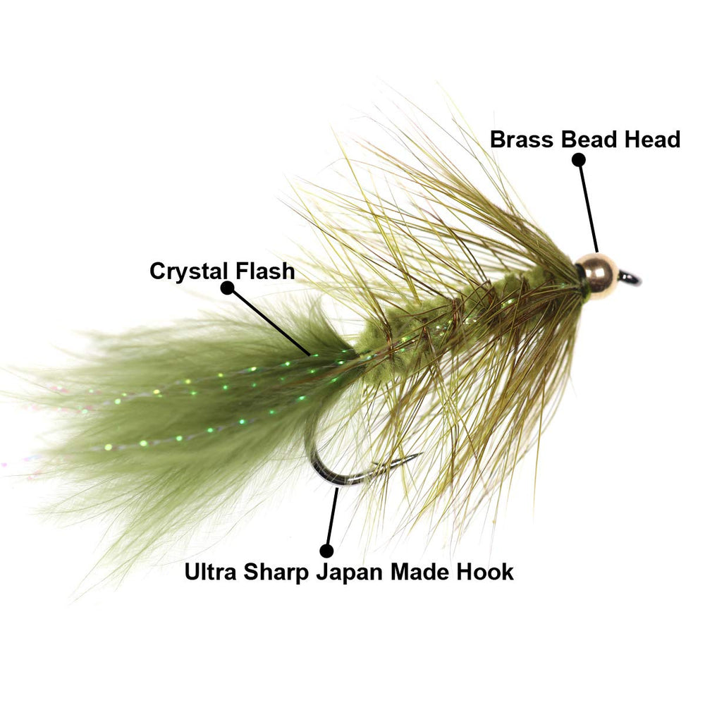 Streamer flies capable of catching pike, bass, and panfish.