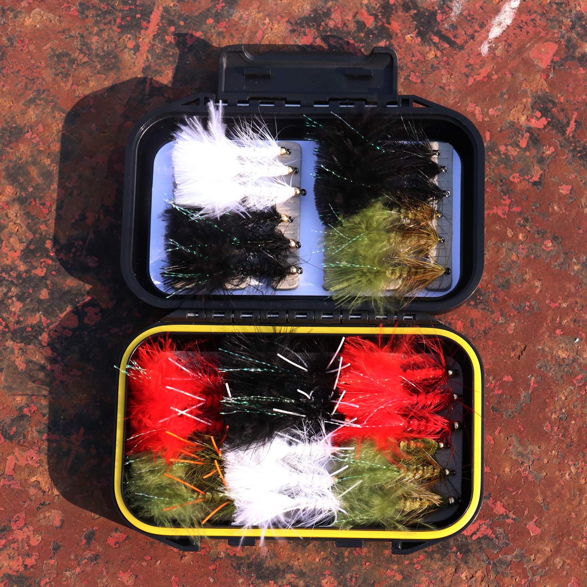All-species Woolly Bugger trout streamer assortment.