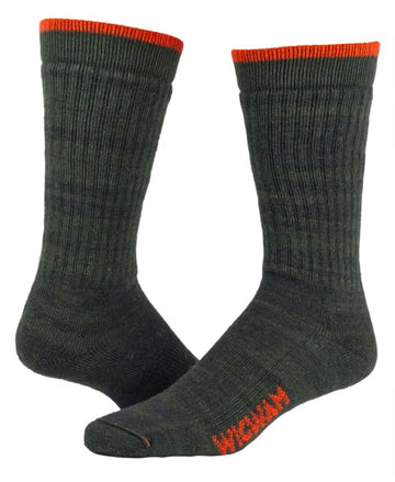 Wigwam Game Keeper boot socks orange in medium offer cushioned comfort for all-day wear.