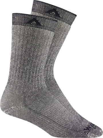 Wigwam Merino Comfort Hiker 2-Pack front view in navy shows midweight cushion for hiking comfort