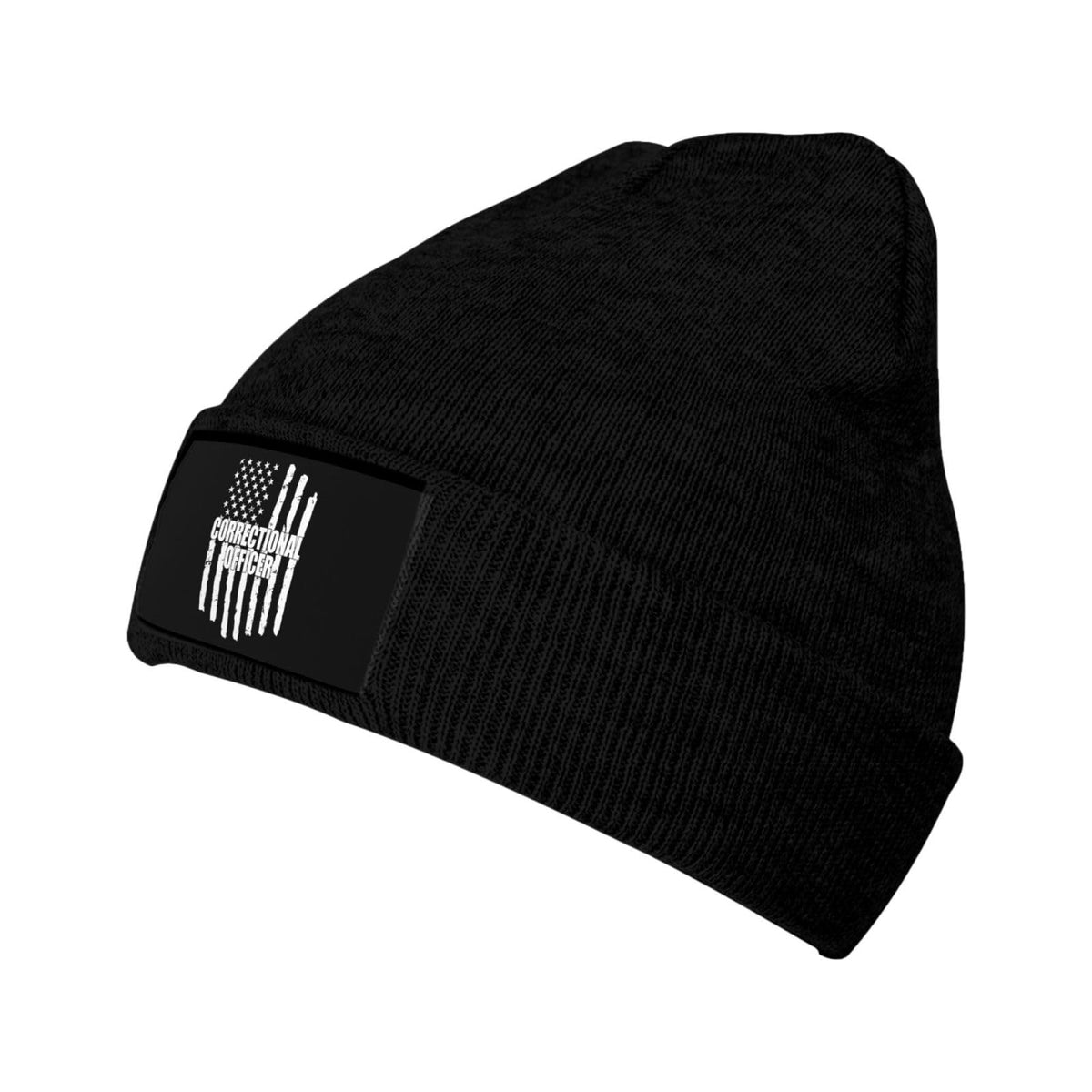 wikjxiz corrections officer knitted hat black worn for everyday warmth