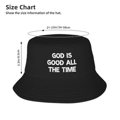 wikjxiz God is Good bucket hat UPF 50+ sun protection