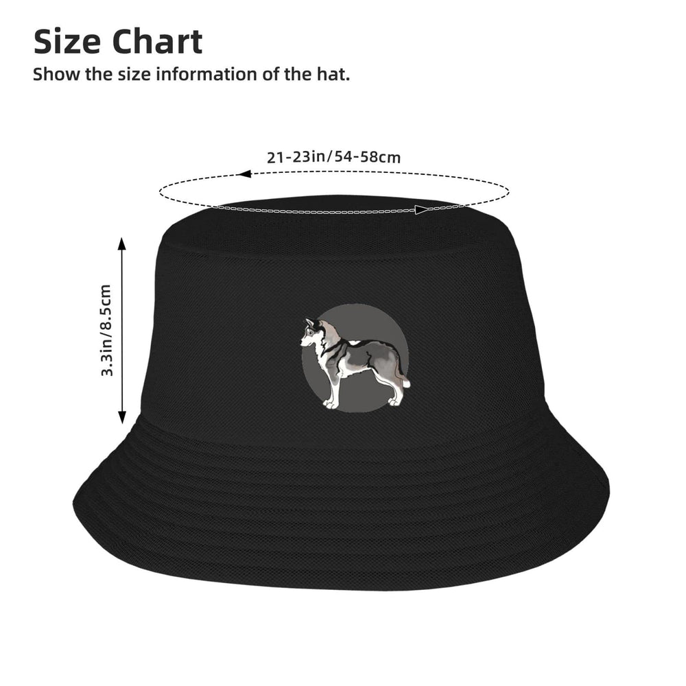 wikjxiz Siberian Husky bucket hat soft breathable material that stays comfortable