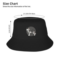 wikjxiz Siberian Husky bucket hat soft breathable material that stays comfortable