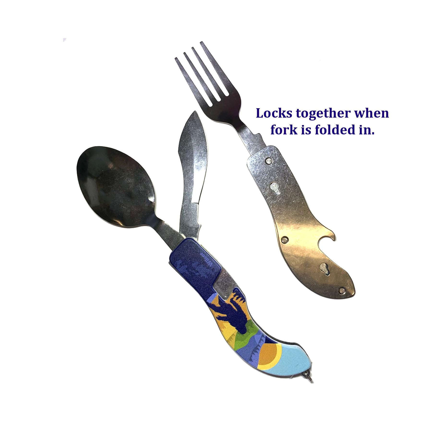 Wilcor Bigfoot travel-ready utensils for outdoor meals