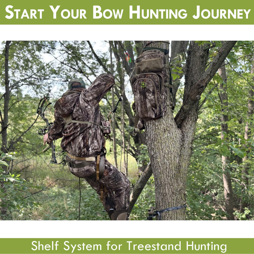 Wild Cedar bow hunting backpack multi-pocket design keeps gear organized for quick access.