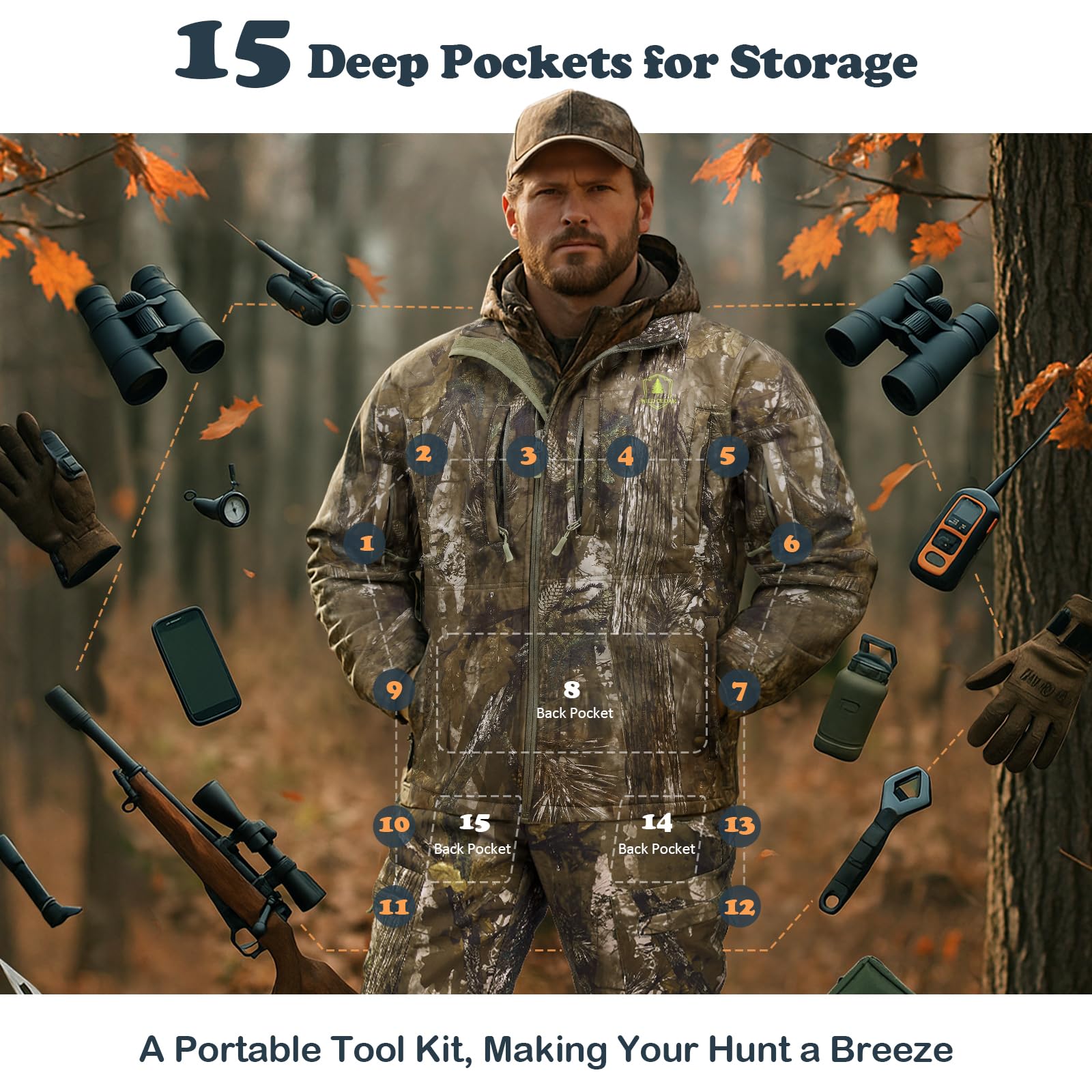 Wild Cedar silent fleece inner lining quiet fabric for stealth hunts
