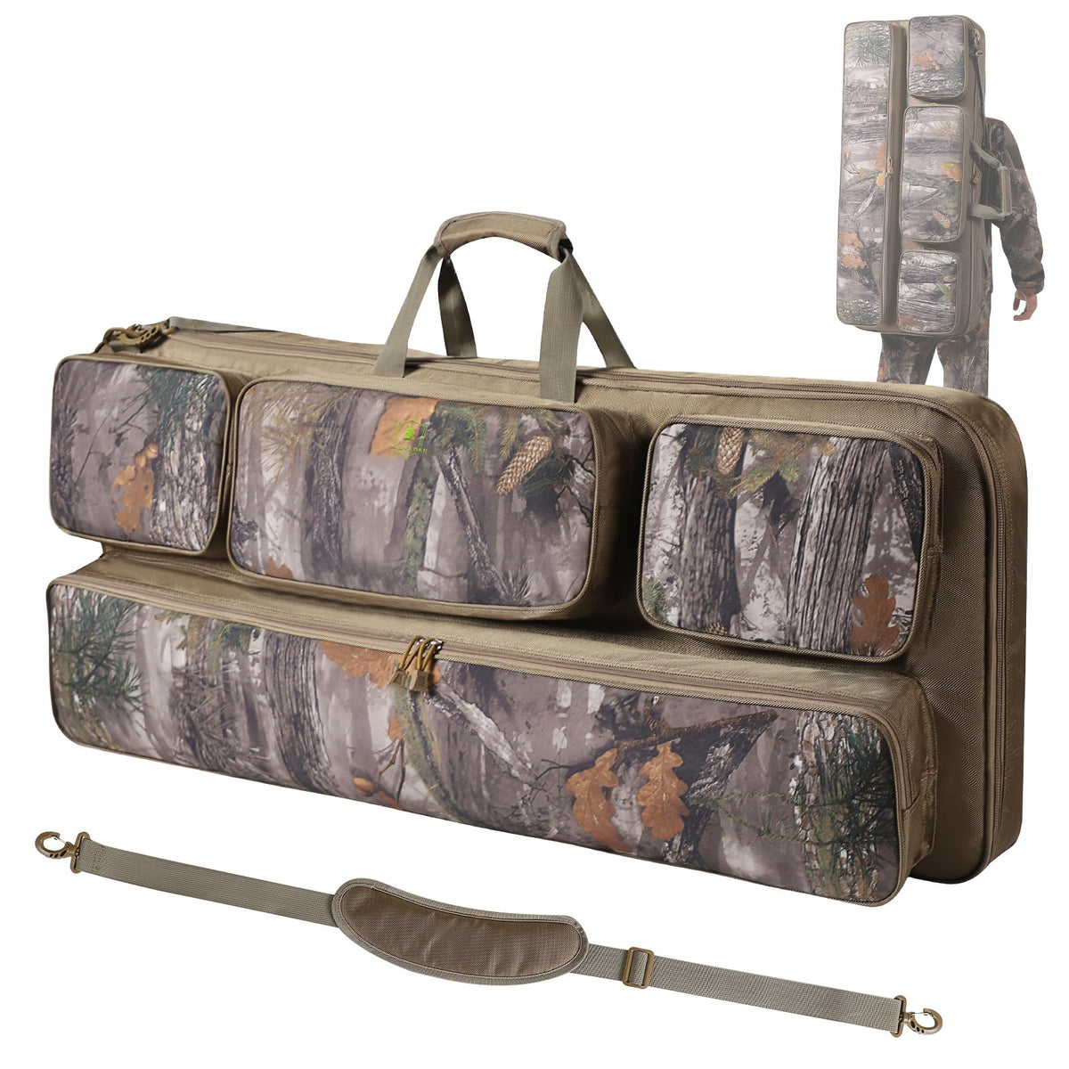 Wild Cedar soft compound bow case main compartment keeps your bow organized and protected during transport.