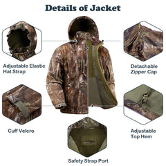 Wild Cedar water-resistant outer fabric resists rain while breathable panels prevent overheating.