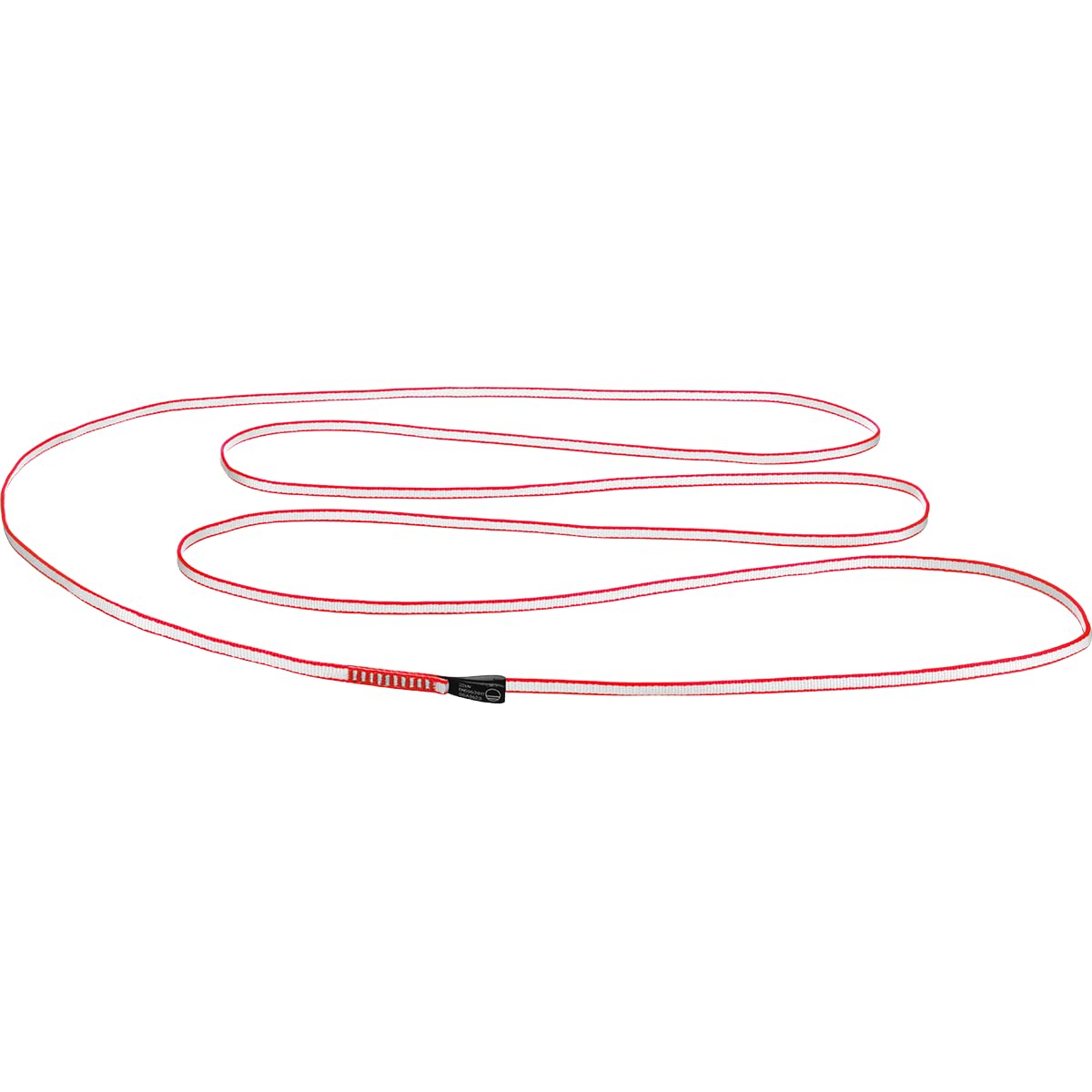 Wild Country Dyneema Sling 180cm on harness, a slim, lightweight anchor extender.