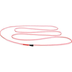 Wild Country Dyneema Sling 180cm on harness, a slim, lightweight anchor extender.