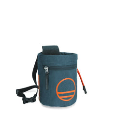 Wild Country Flow Chalk Bag Petrol with zip pocket for secure storage during climbs.