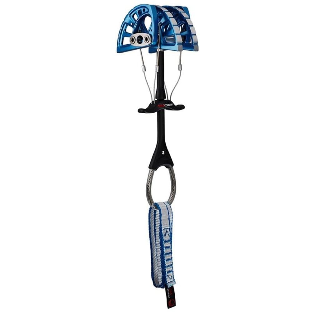 Wild Country Friend blue 3 cam angle for versatile, secure placements on trad climbs.