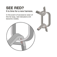 Wild Country Mosquito Harness slide block buckle enables quick, secure adjustments.