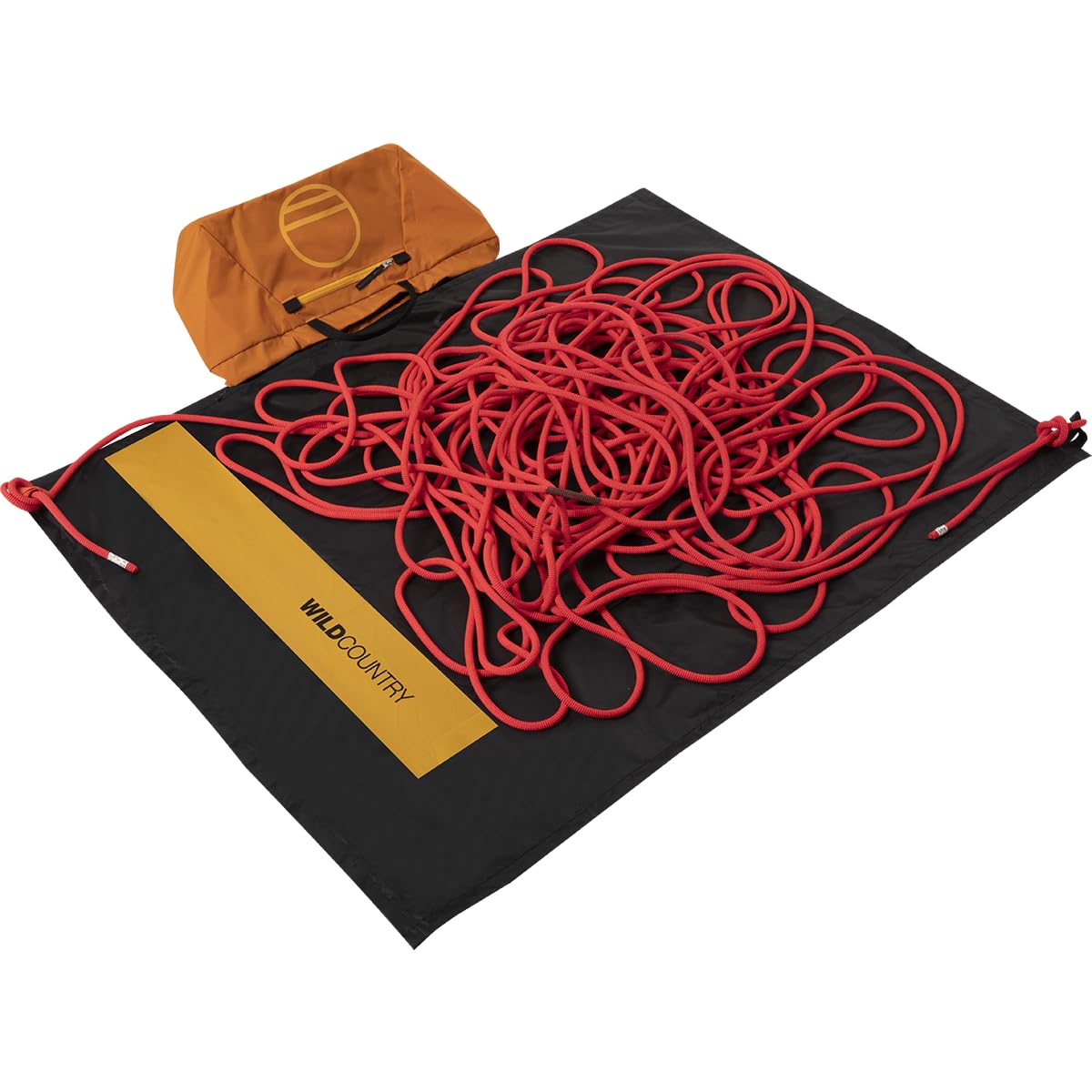 Wild Country Rope Bag demonstrates hideaway straps and sturdy grab handles for gym and crag use.