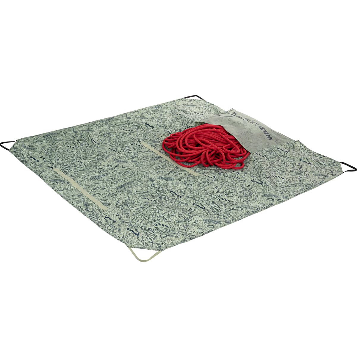 Wild Country Rope Tarp showing color-coded tie-in points to prevent knots between climbs