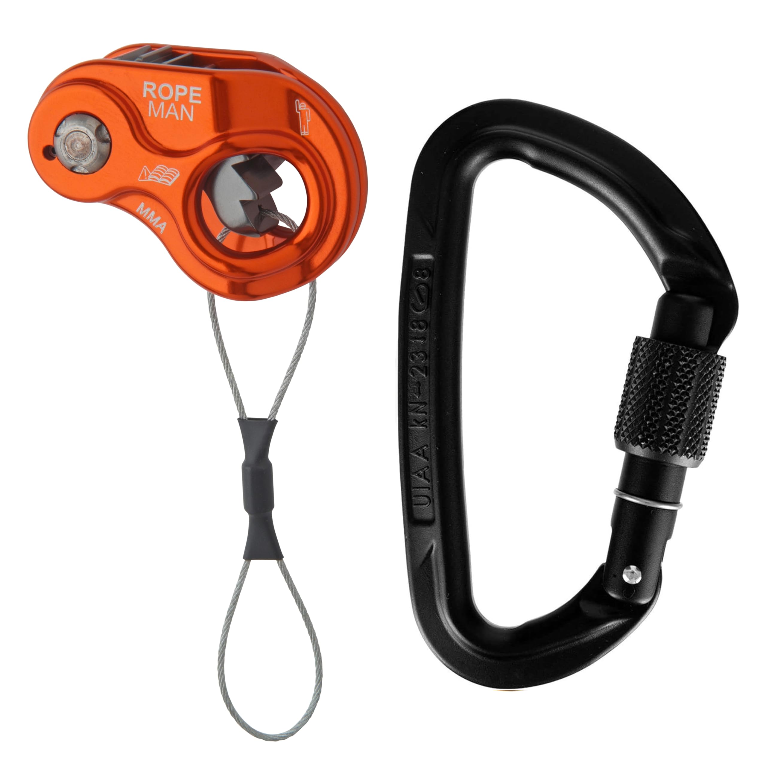 Wild Country Ropeman 1 ascender on strap for secure hauling and ascent setups.