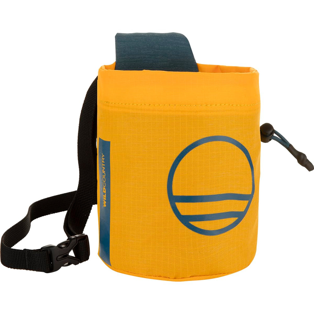 Wild Country Session Chalk Bag Nectar edition ready for gym and alpine chalking with secure drawstring closure.