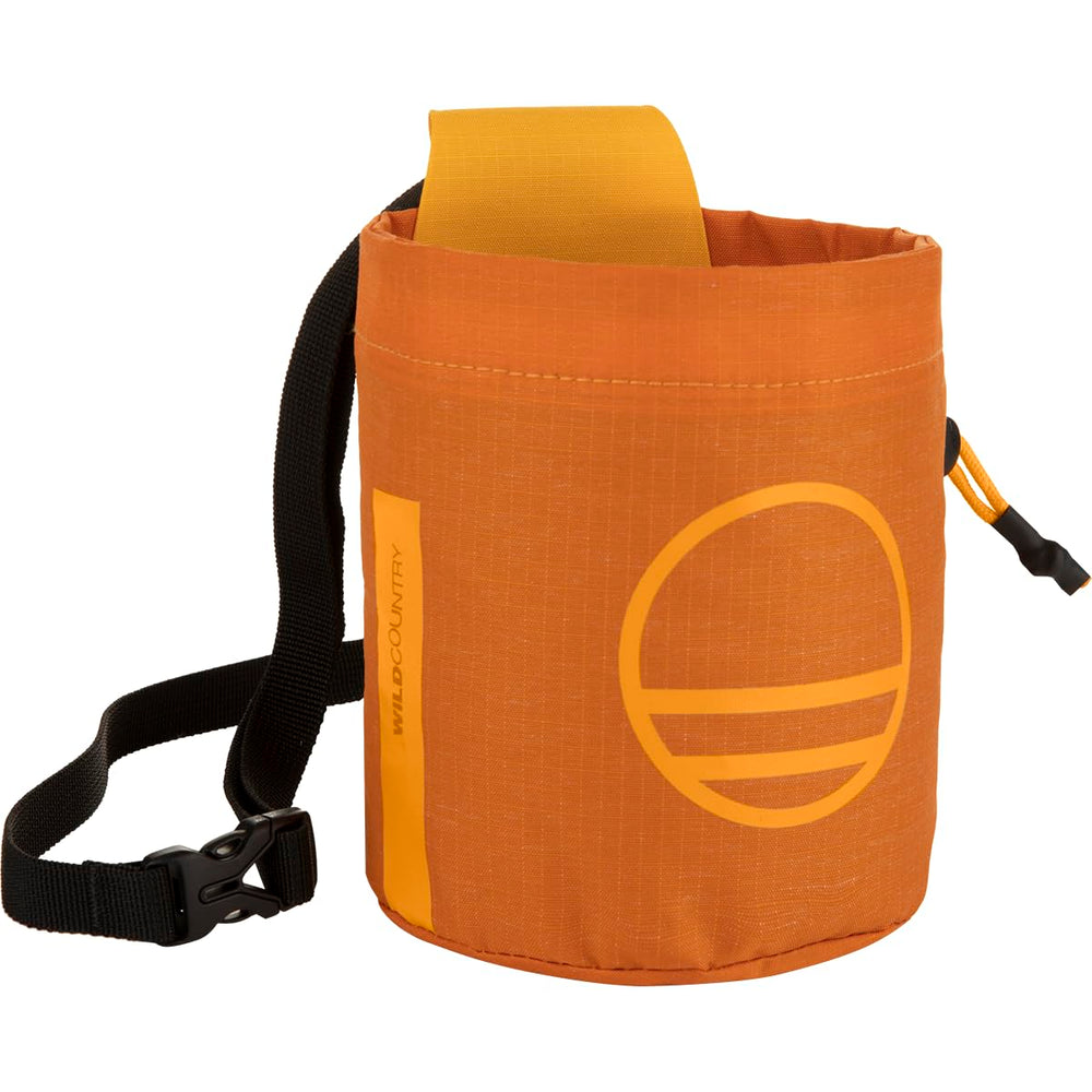 Wild Country Session chalk bag in sandstone for gym and outdoor climbing chalking