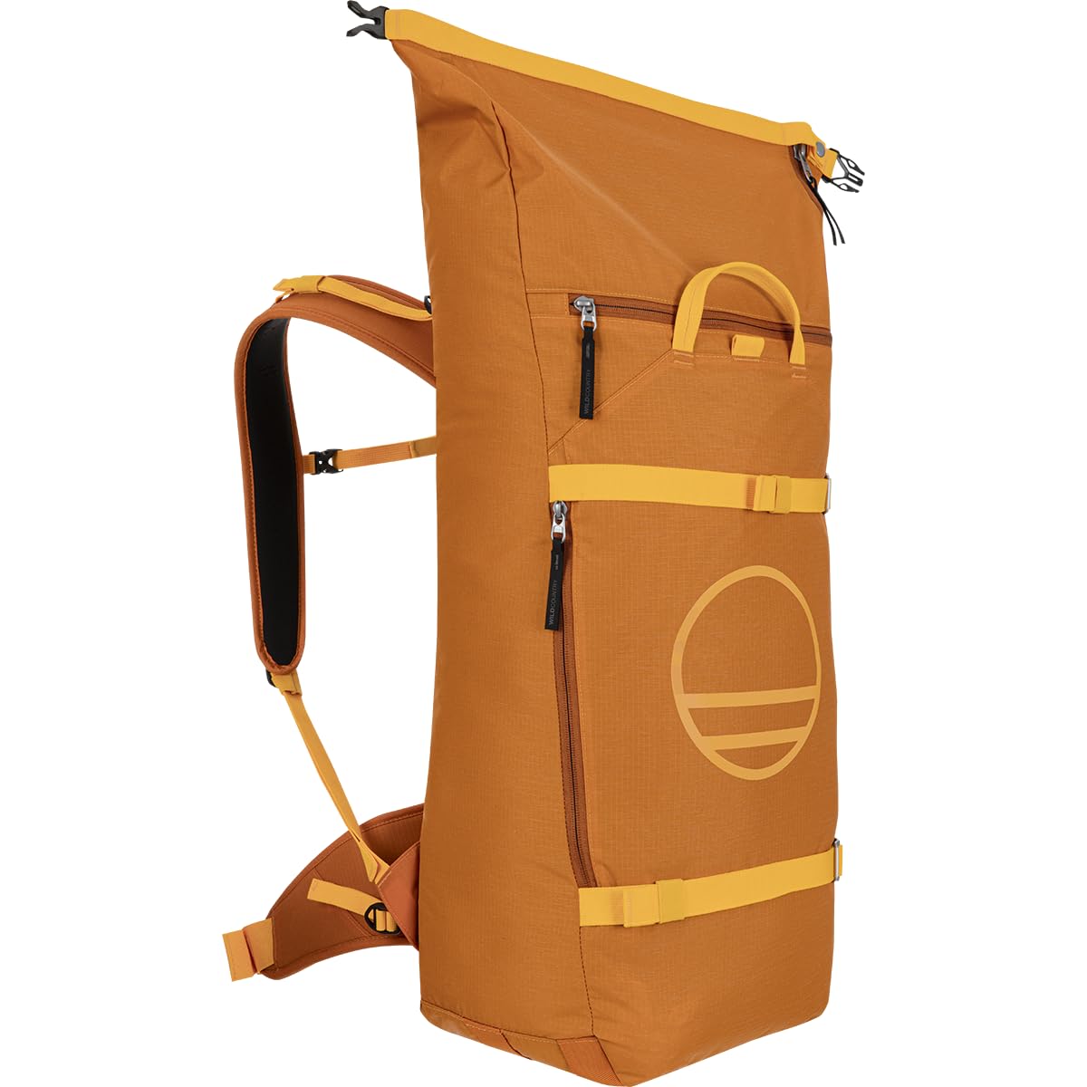Wild Country Stamina Gear Bag exterior in sandstone, durable for gym and crag.