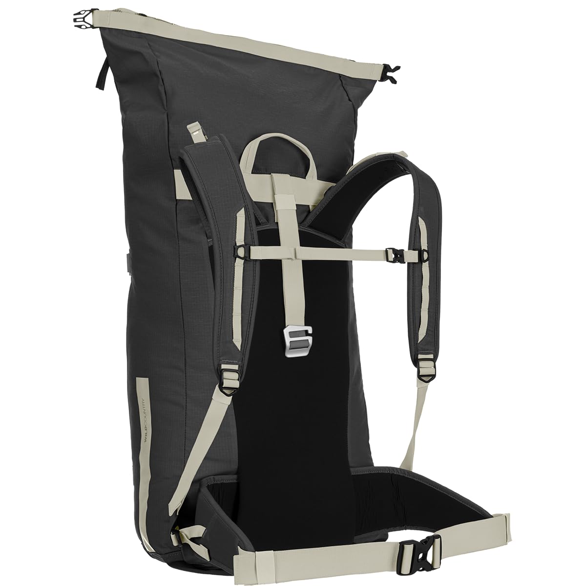 Wild Country Stamina Gear Bag showing rope tarp and external strap for clean belay space.