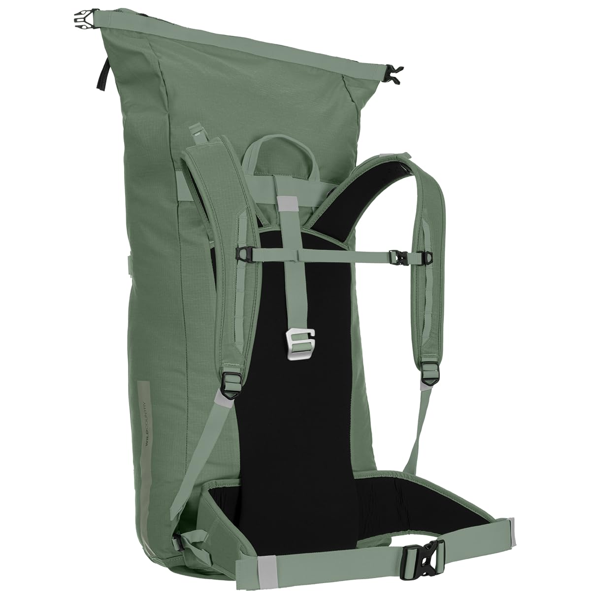 Wild Country Stamina Gear Bag rope tarp and external strap in use.