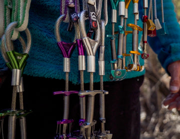Wild Country Zero Friend 0.3 steel cable with flexible spring accommodates downward pulls.