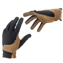 Wild Hare Competition Shooting Gloves elastic cuff back demonstrates secure fit for practice.