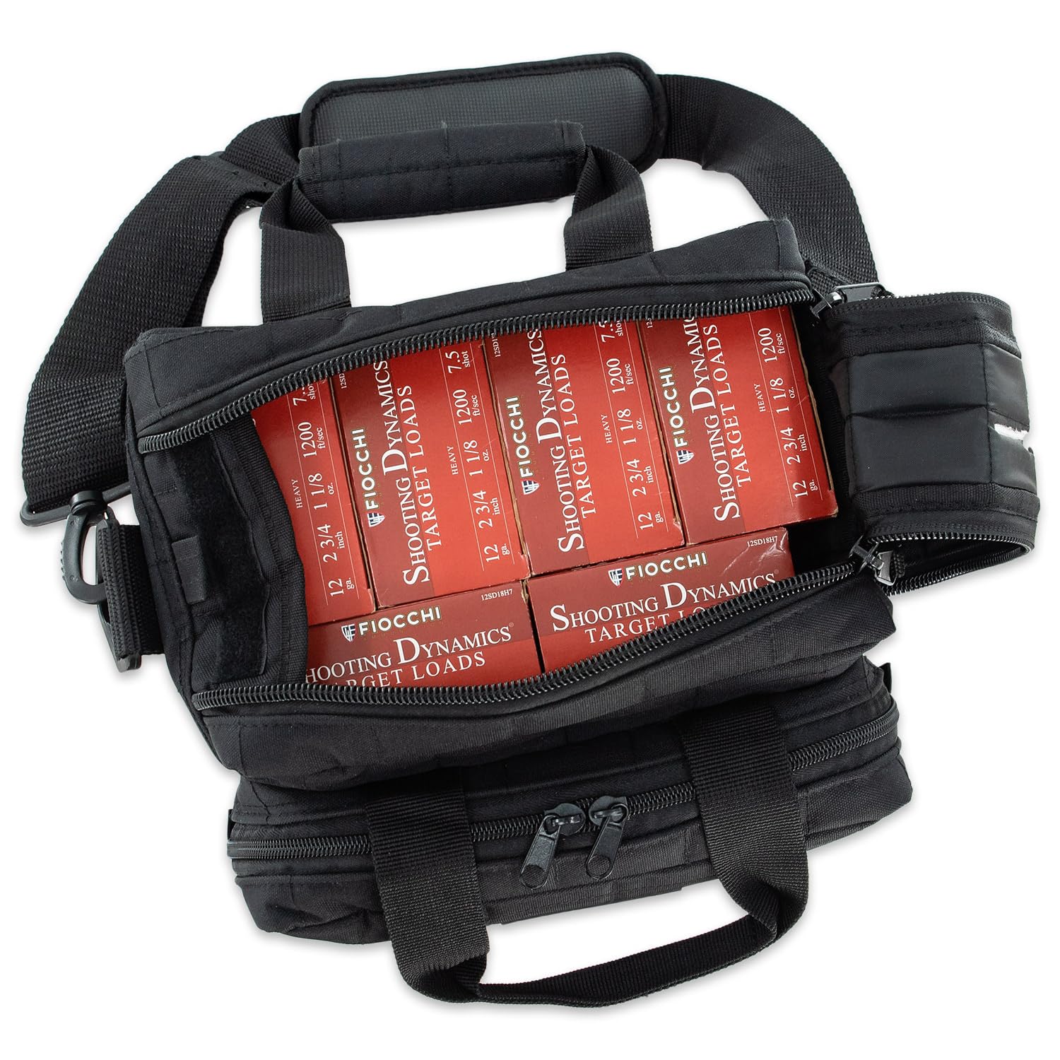 Wild Hare Deluxe 6-Box Carrier easy-access shows quick reload readiness.