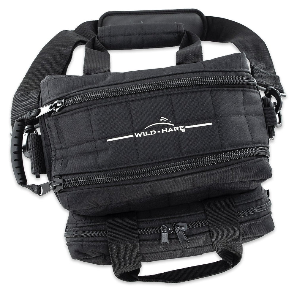 Wild Hare Deluxe 6-Box Carrier organization-ready layout helps on the range.