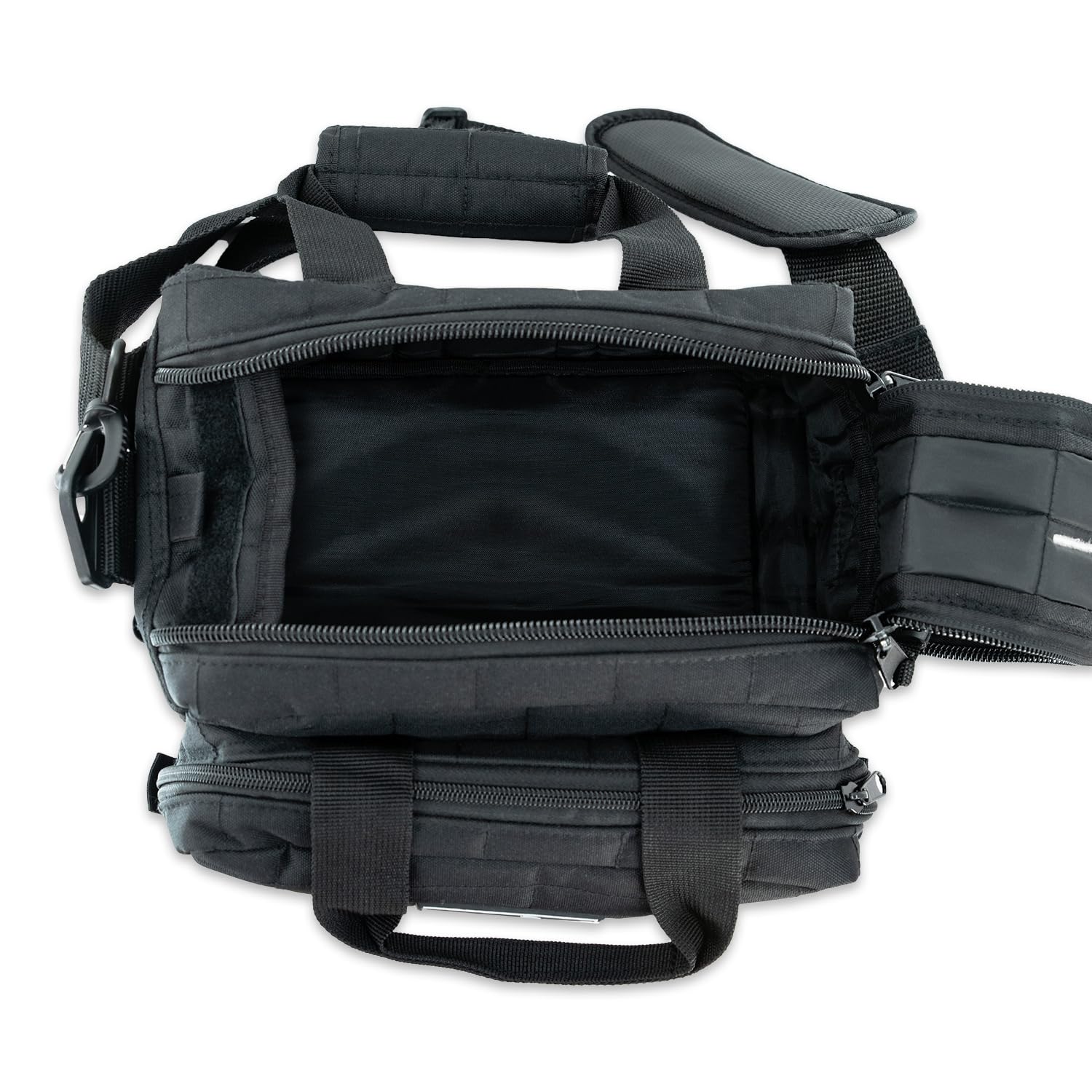 Wild Hare Deluxe 6-Box Carrier side-pocket-elastic holds choke tubes neatly.
