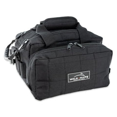 Wild Hare Deluxe 6-Box Carrier zipper-access demonstrates quick opening with double-pull zipper.