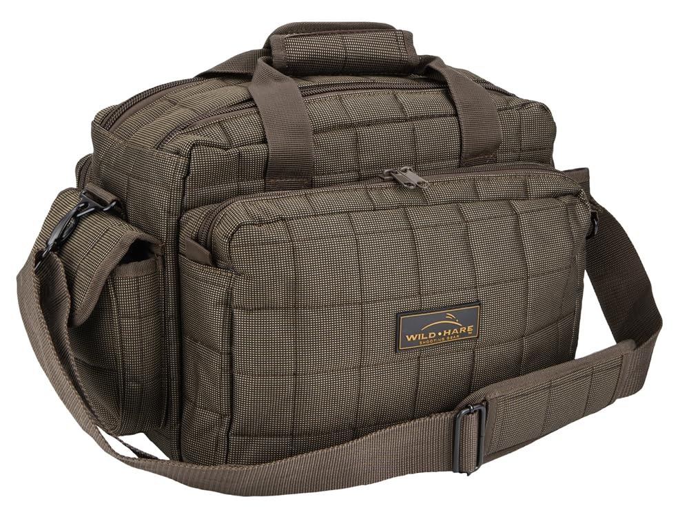 Wild Hare Premium Tournament Bag with padded shoulder strap for comfortable transport.