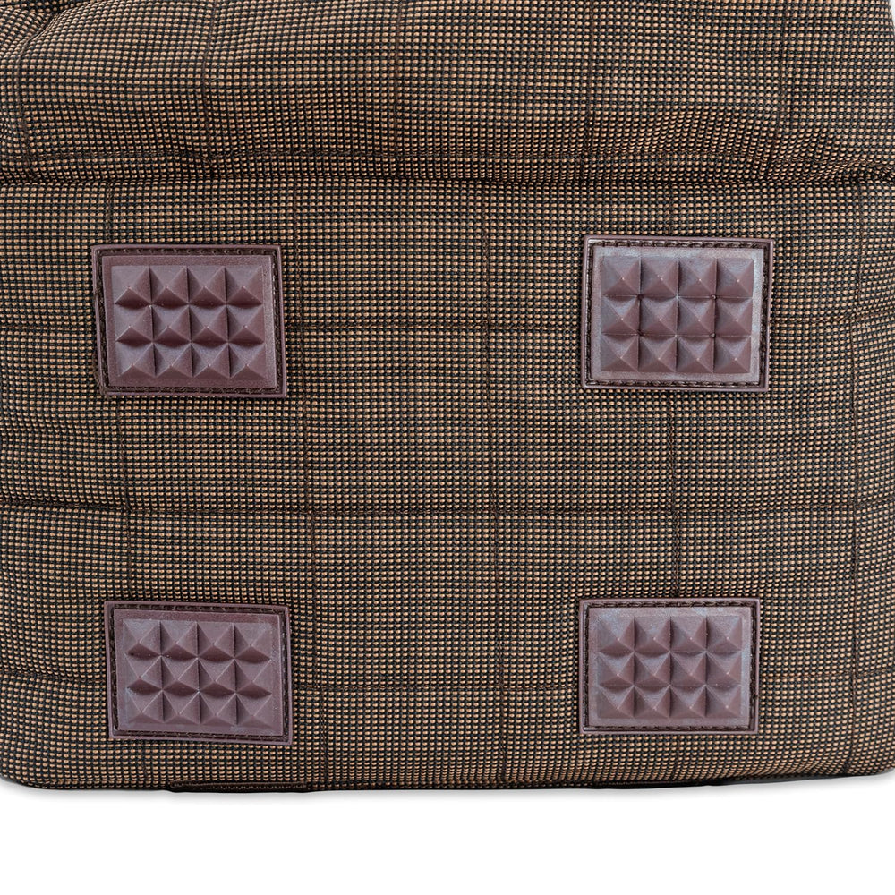 Wild Hare duffle bag in field setting demonstrates portability and durability