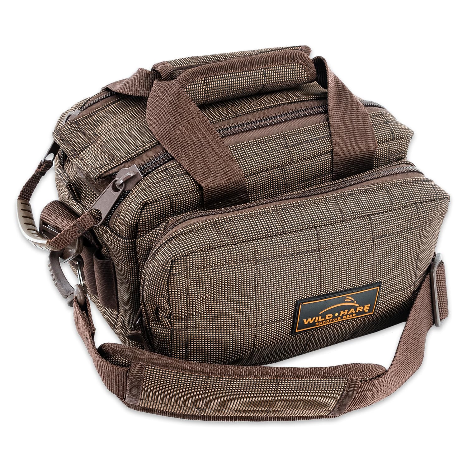 Wild Hare sport shooting duffle bag top view showing rugged water resistance for field use